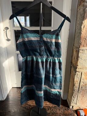 O'Neill Navy & Teal Patterned Sundress